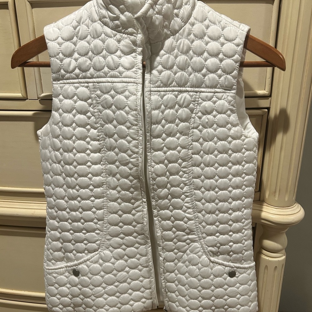 Jane Ashley White Textured Women's Vest